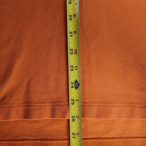 Vintage Polo by Ralph Lauren Men's Orange Polo Shirt - Picture 7 of 8
